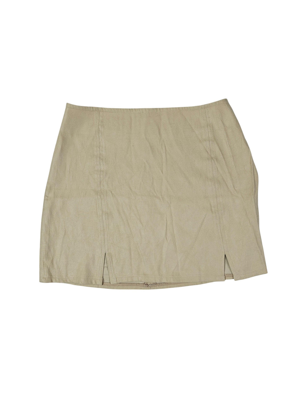 HABANA Velvet Beige Skirt l Size Small - GEMS CLOTHING