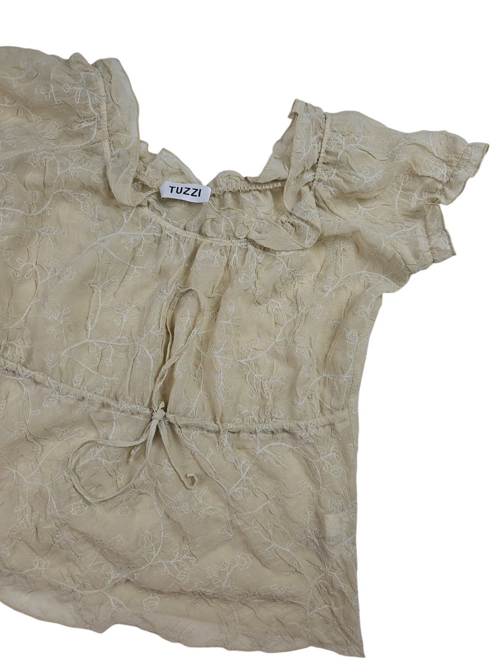TUZZI Off Shoulder Blouse / Top l Size Medium
