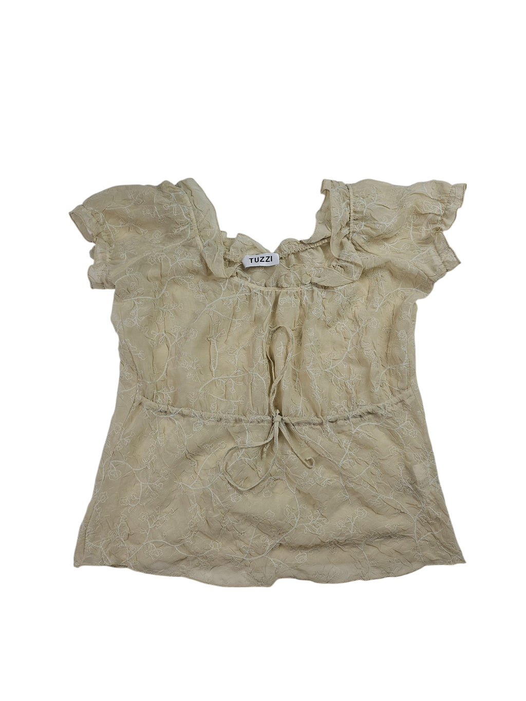 TUZZI Off Shoulder Blouse / Top l Size Medium
